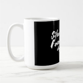 De Café Taza Zorros Plateados