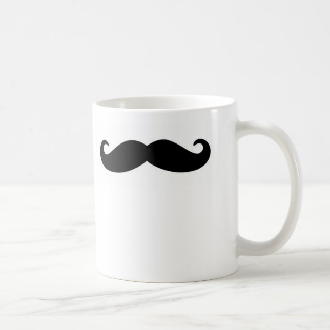 De Café Taza zurda del bigote (Derecha)