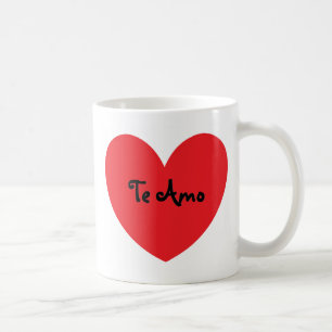 De Café "Te amo" (en español) taza