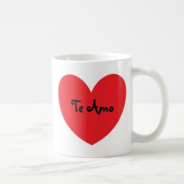 De Café "Te amo" (en español) taza (Derecha)
