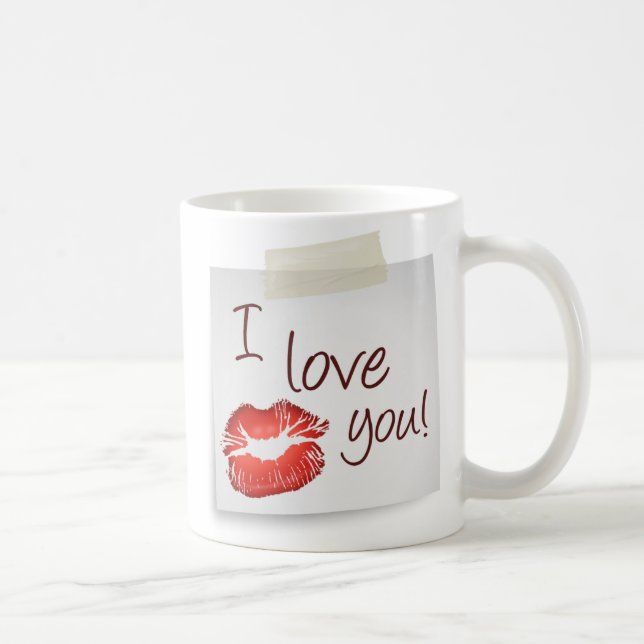 De Café Te amo taza (Derecha)