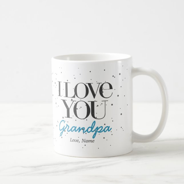 De Café Te amo taza $15,95 (del personalizar) (Derecha)
