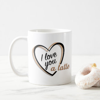 De Café Te amo una taza del latte el |