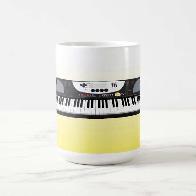 De Café Teclado moderno Synth: modelo 3D: Taza (Centro)