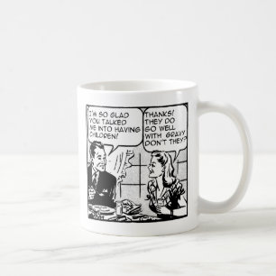 De Café Tener Hijos Divertido Taza Retro Humor