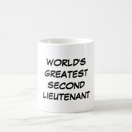 De Café "Teniente más grande" taza del mundo el segundo