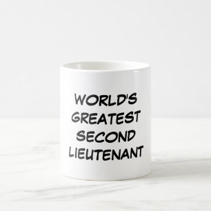 De Café "Teniente más grande" taza del mundo el segundo