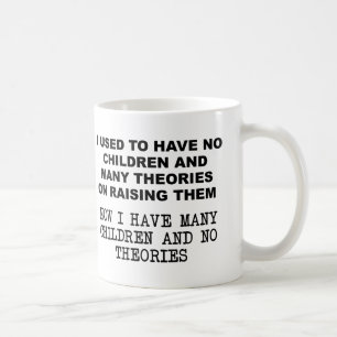 De Café Teorías sobre Criar a los Niños Taza Divertida