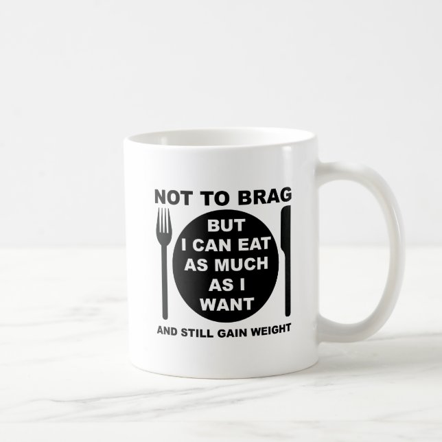 De Café Todavía Engordo Taza Divertida (Derecha)