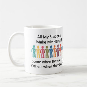 De Café Todos mis estudiantes me hacen feliz taza