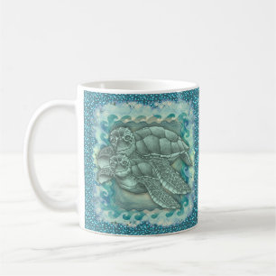De Café Tortugas marinas pacíficas taza