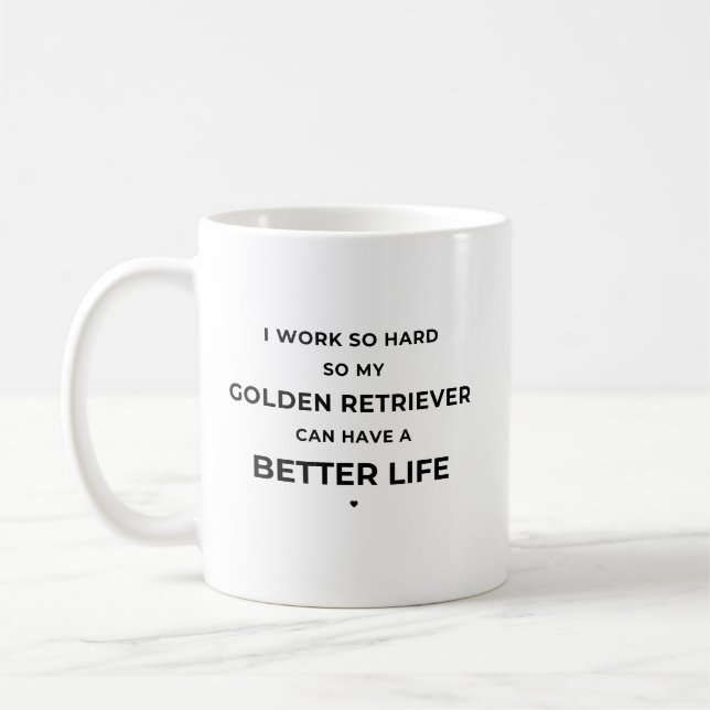 De Café Trabajo tan duro... - Taza Blanca (Izquierda)