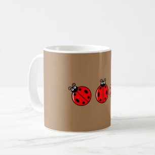 De Café Tres Pequeñas Mariquitas - Taza Clásica