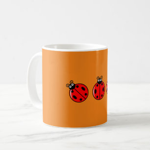 De Café Tres Pequeñas Mariquitas - Taza Clásica
