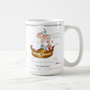 De Café ¡TRINEO YO! Taza en abril McCallum del dibujo