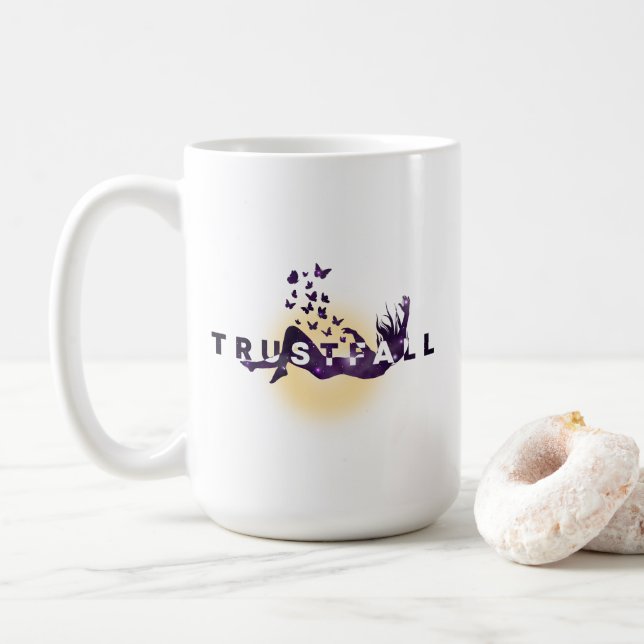 De Café Trustfall | Taza Clásica #15 (Con donut)