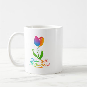 De Café Tulipán - Brilla Con Todos Tus Colores! Taza blanc