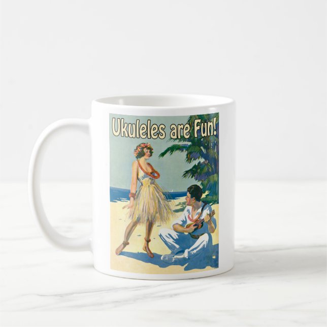 De Café ¡Ukes es diversión! Taza (Izquierda)