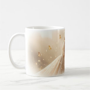 De Café Un tierno sueño junto a la taza del reloj dorado