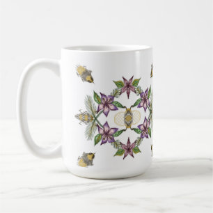 De Café Una taza con flores y abejas perfecta para los jar