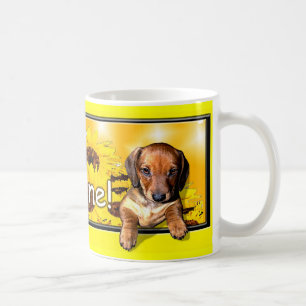 De Café Una taza del Dachshund con una "sol grande del