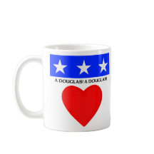 Una taza DOUGLAS! con una marca Douglas