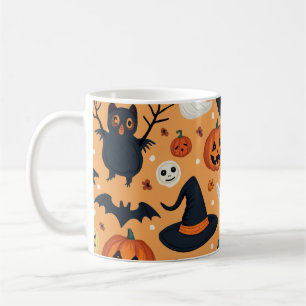 De Café una taza que represente Halloween