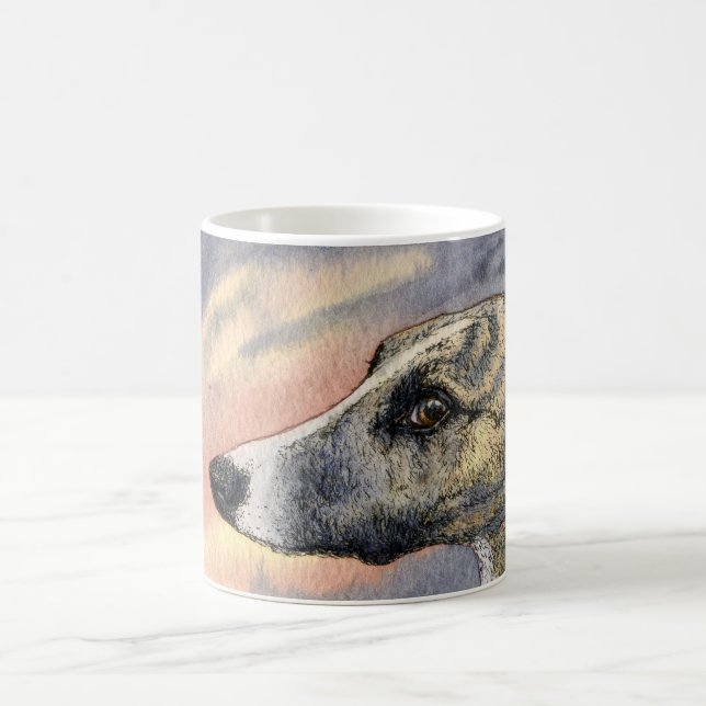 De Café Una TAZA tímida, hermosa del perro (Centro)