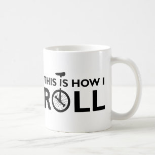 De Café Unicycle cómo ruedo la taza divertida