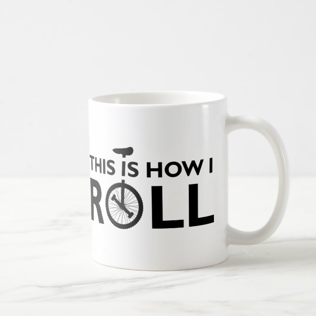 De Café Unicycle cómo ruedo la taza divertida (Derecha)