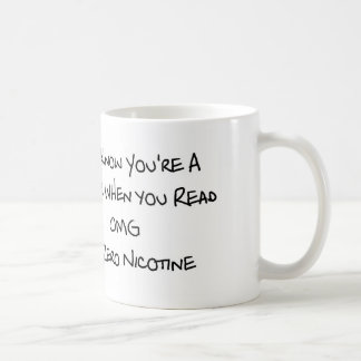 De Café Usted sabe que usted es un Vaper taza blanca