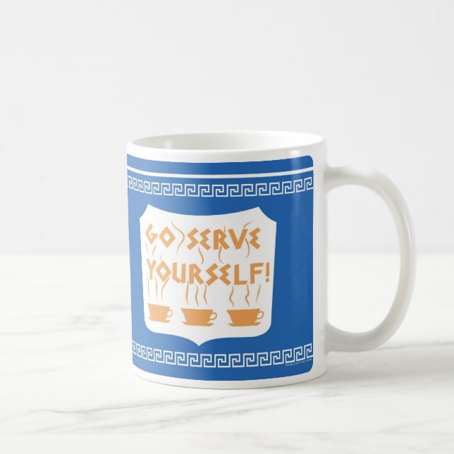 De Café Va la taza del servicio usted mismo (Derecha)