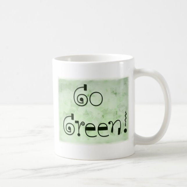 De Café Va la taza verde del coffe (Derecha)