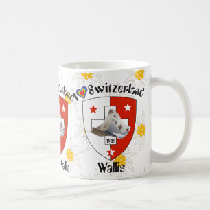 De Café Valais, Wallis/Suisse/Suiza taza