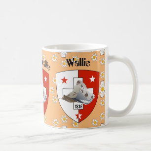 De Café Valais, Wallis/Suisse/Suiza taza
