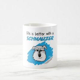 De Café Vida… Schnauzer - taza blanca