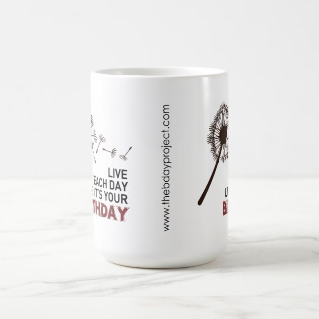 De Café Vive cada día como es su taza del cumpleaños (Centro)