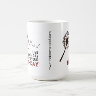 De Café Vive cada día como es su taza del cumpleaños
