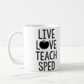 De Café Vivo. Amor. Enseñe. APRESURADO. Taza