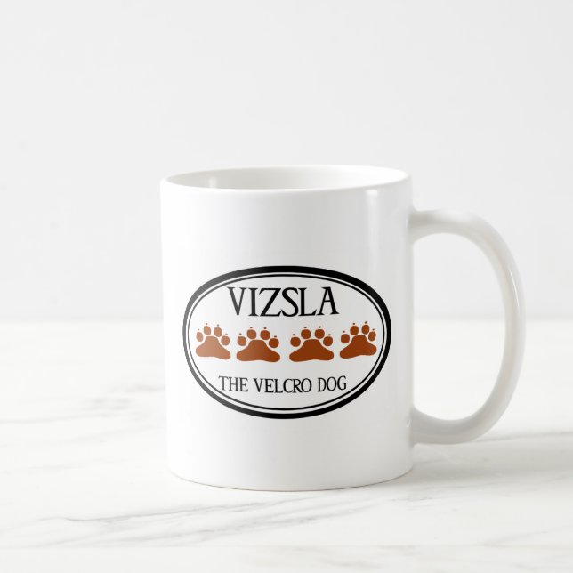 De Café Vizsla la taza del perro del Velcro (Derecha)