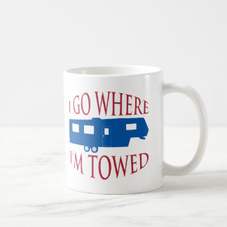 De Café Voy a donde estoy taza remolcada