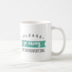 De Café Voy por favor lejos introverting la taza del cofee