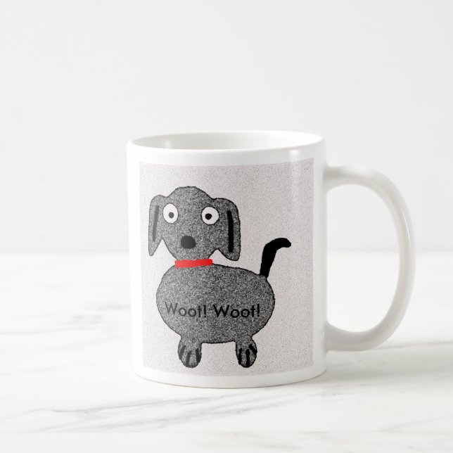 De Café ¡Woot! ¡Woot! Taza del perrito (Derecha)