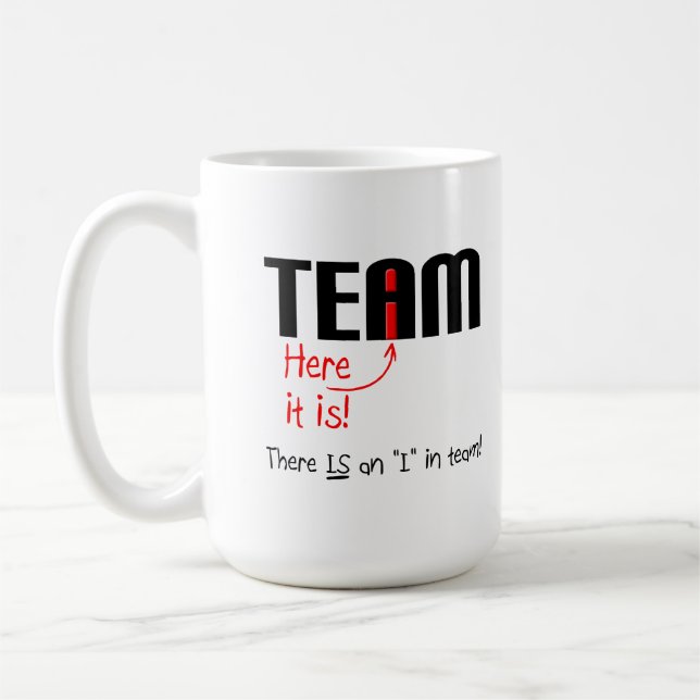 De Café Yo en taza divertida del equipo (Izquierda)