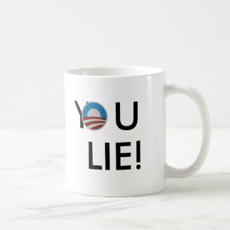 De Café ¡Zurdo usted mentira! Taza