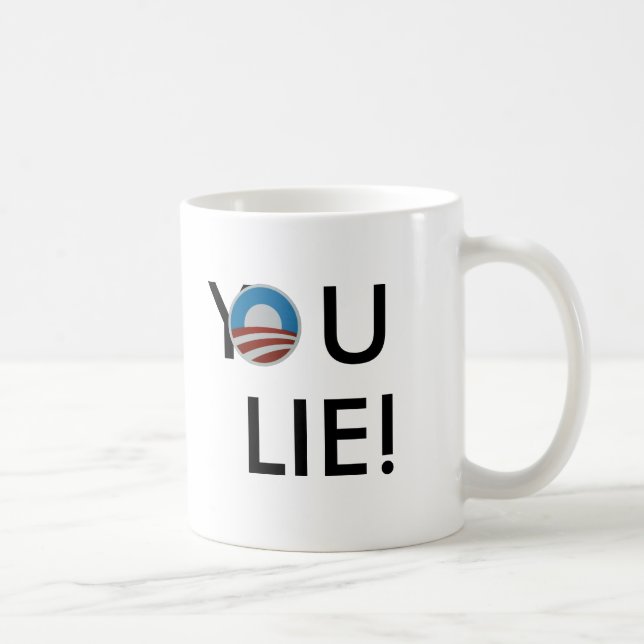 De Café ¡Zurdo usted mentira! Taza (Derecha)