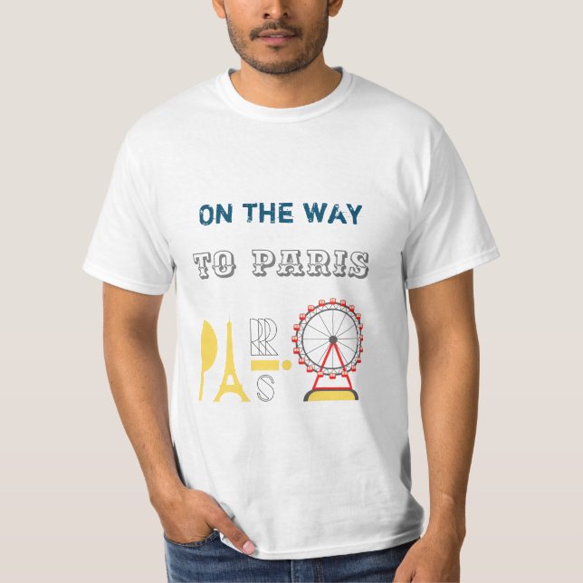 De camino a París hombres con camiseta blanca (Anverso)