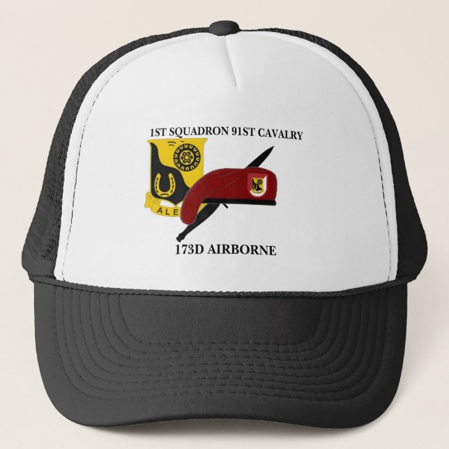 DE CAMIONERO 1ST SQUADRON 91ST CAVALRY 173D AIRBORNE GORRA (Anverso)