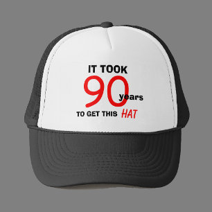 De Camionero 90.º cumpleaños Gag Gifts Gorra para los hombres