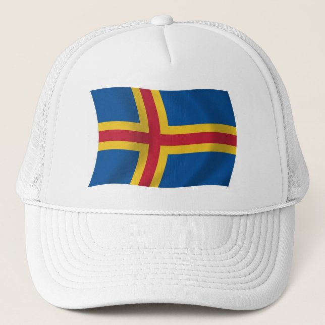 De Camionero Aaland Flag Gorra (Anverso)